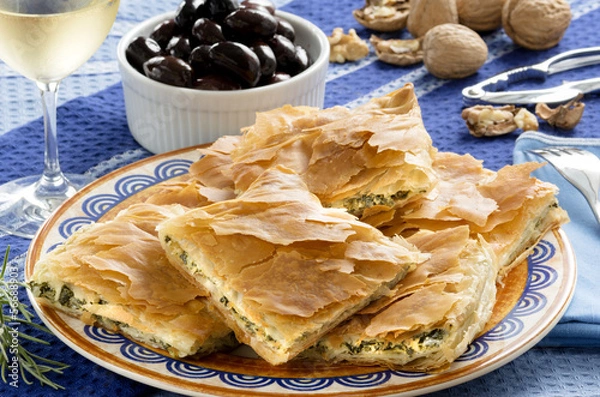 Obraz OPA! Spanakopita - Greek Spinach Pie