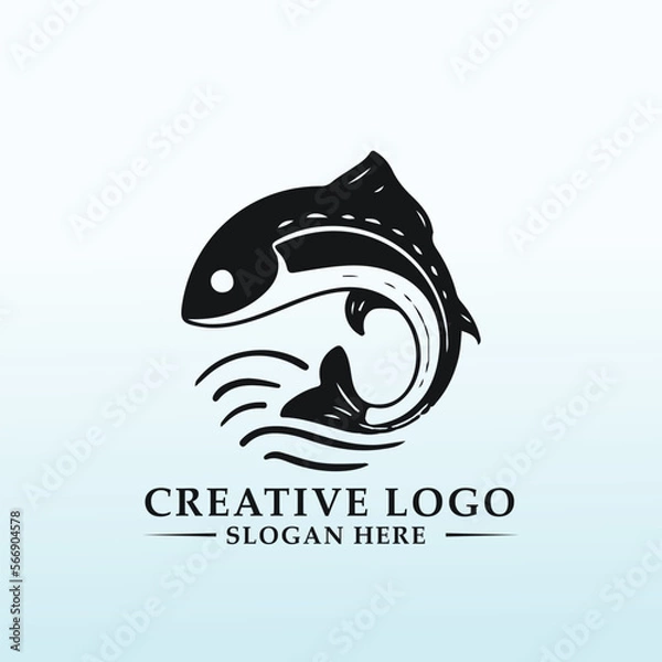 Obraz fish vector logo design inspiration