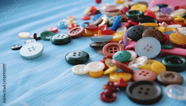 Obraz Buttons for clothes. small tailoring business