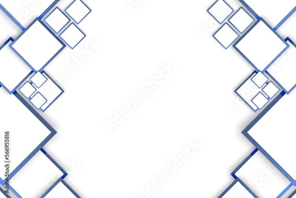 Fototapeta The Abstract Background Blue White gradated squares