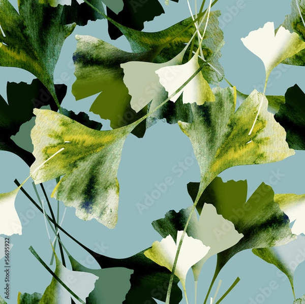 Obraz Ginkgo Seamless Pattern