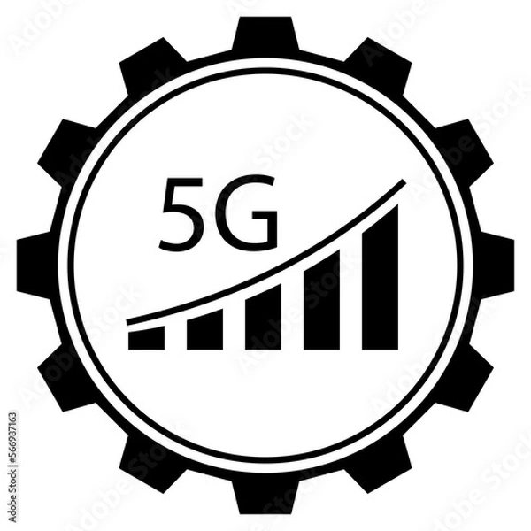 Obraz Network,internet,wifi,5G icon, concept icon technological progress.High tech illustration,vector  
