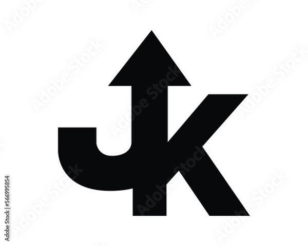 Fototapeta K letter vector creative design template elements