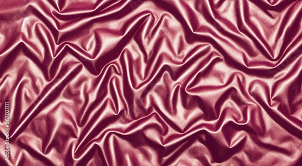 Obraz Vinyl plastic wrap texture - crumpled and stretched polyethylene