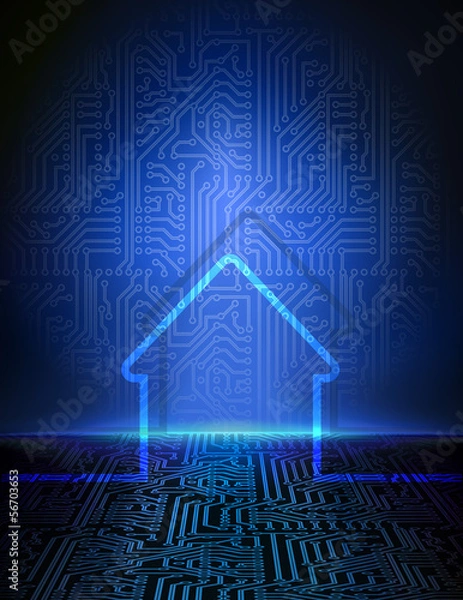 Obraz Smart house abstract background.