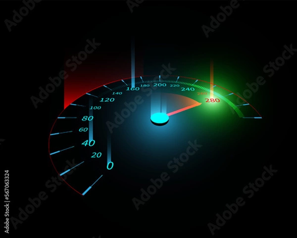 Obraz Abstract car speedometer background
