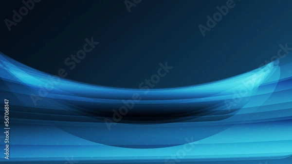 Fototapeta Modern abstract blue transparent geometry pattern background template. Digital network background, vector communication concept, overlapping object, blank space.