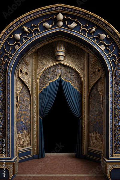 Fototapeta Interior portal Created with generative AI tools