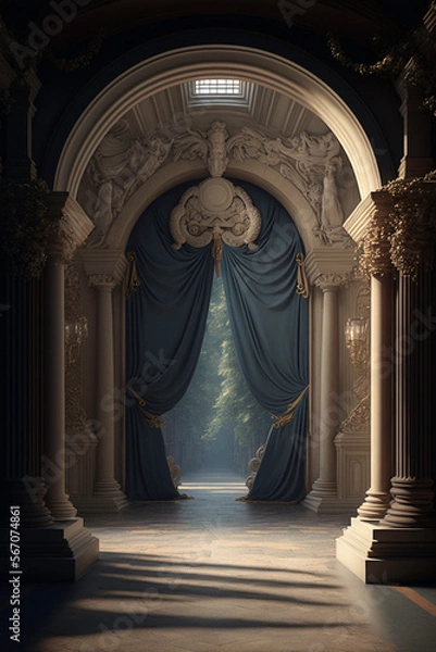 Fototapeta Interior portal Created with generative AI tools