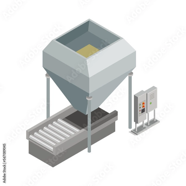 Obraz Cheese Production Vortex Composition