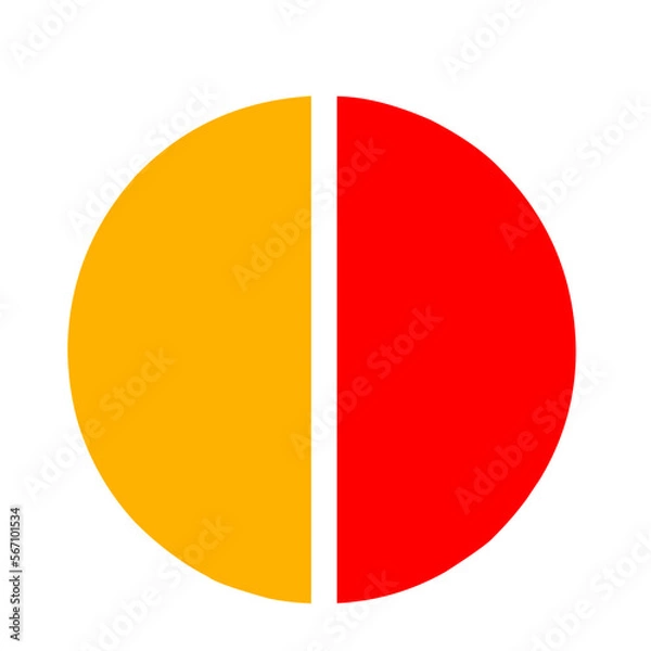 Fototapeta Pie Chart Icon Vector