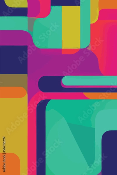 Fototapeta Abstract colored background for your phone. eps10