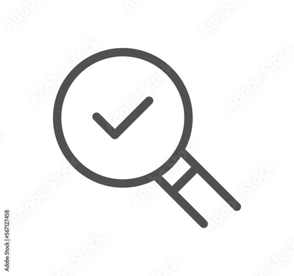 Fototapeta Approve related icon outline and linear vector.