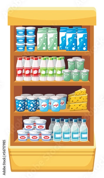 Obraz Supermarket. Products.
