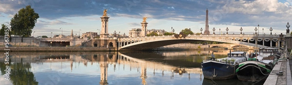 Fototapeta Pont Alexandre III i Wieża Eiffla w Paryżu