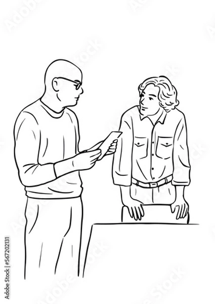 Fototapeta 2 men meeting
general art illustration