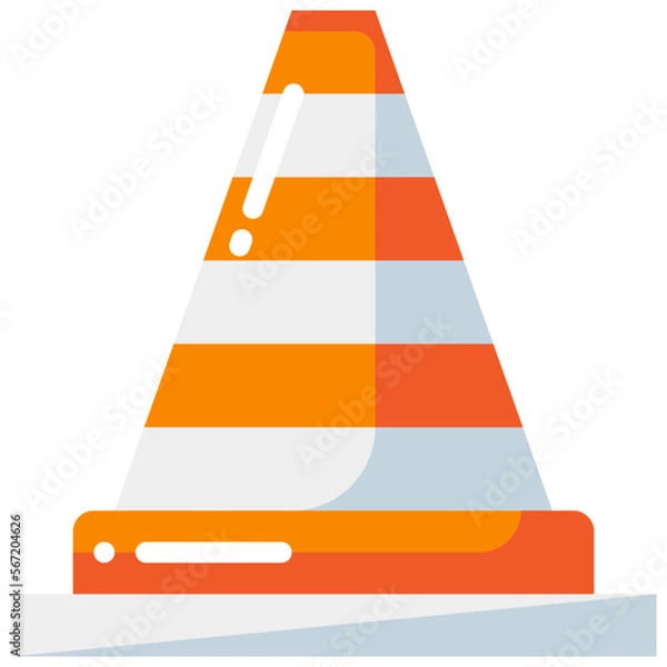 Obraz cone flat icon