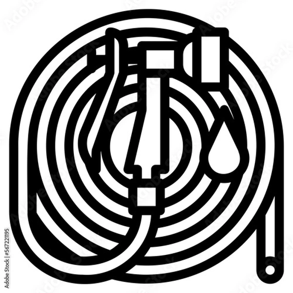 Obraz garden hose icon