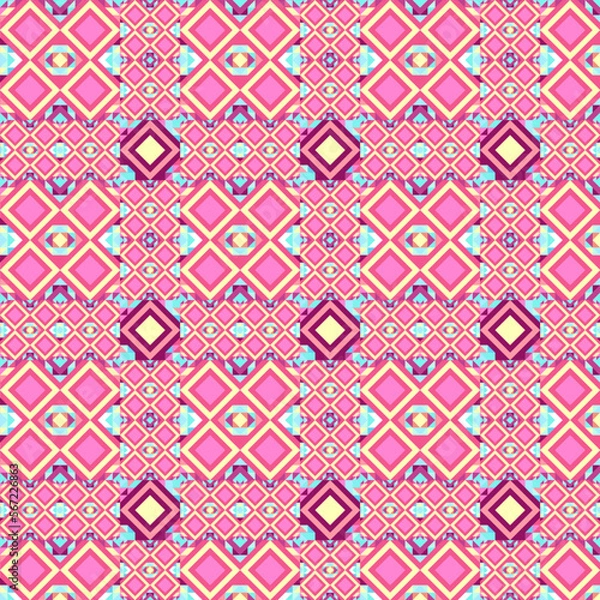 Fototapeta Sunset Vulerbardo Seamless Pattern