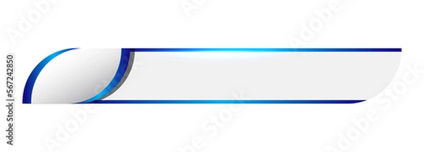 Obraz Template three blue shiny gradient lower third