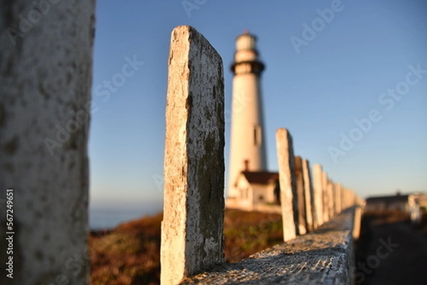 Obraz Lighthouse and Fence