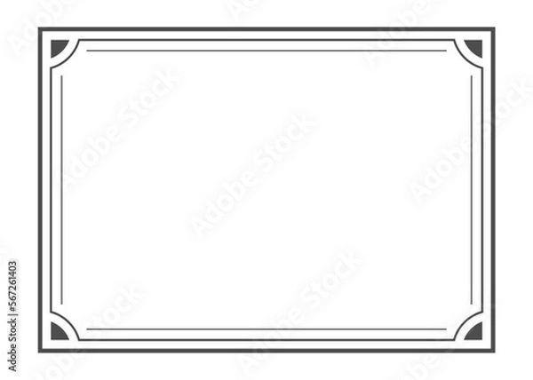 Fototapeta frame with lines for borders