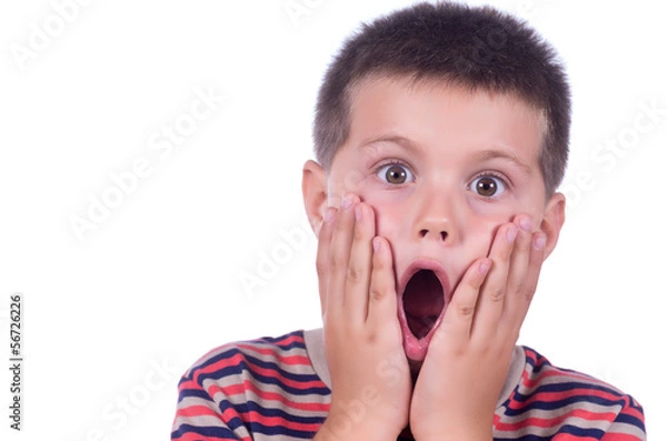 Obraz amazed boy