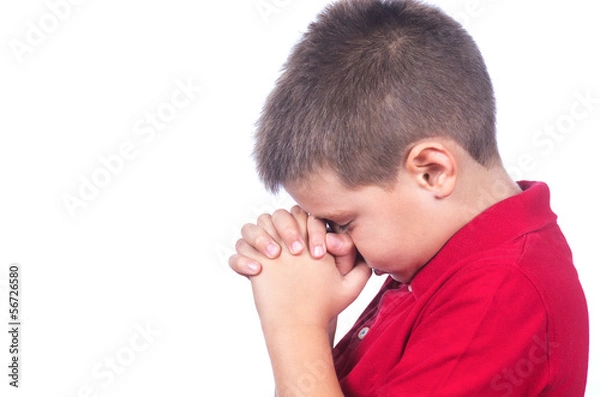 Obraz boy praying 2