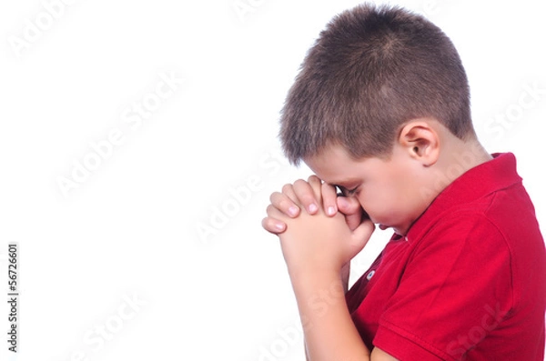 Obraz boy praying