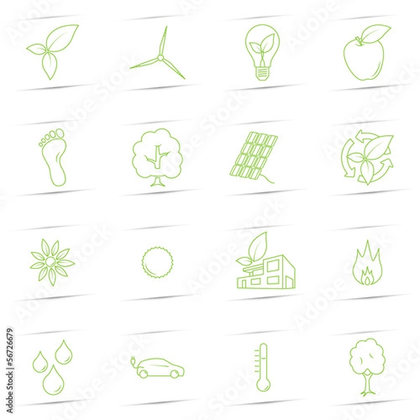 Obraz Ecology Icons