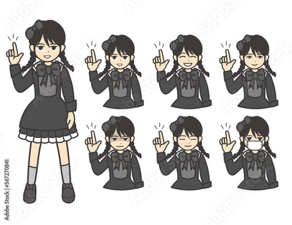 Obraz ゴスロリ ワンポイント 01