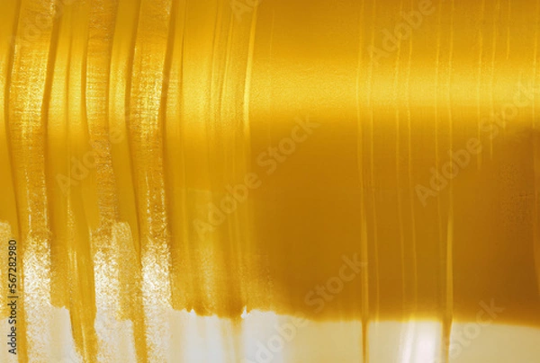 Obraz golden plate gradient plate texture wallpaper background Generative AI