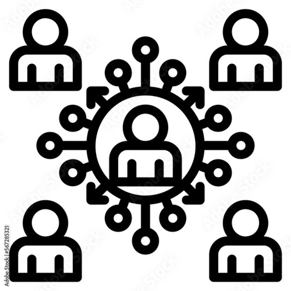 Fototapeta super spreader icon