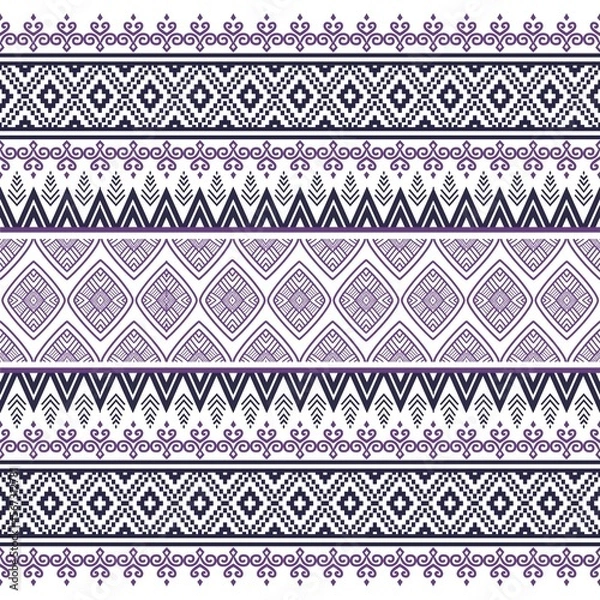Fototapeta set of seamless pattern