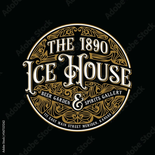 Obraz typography vintage emblem logo