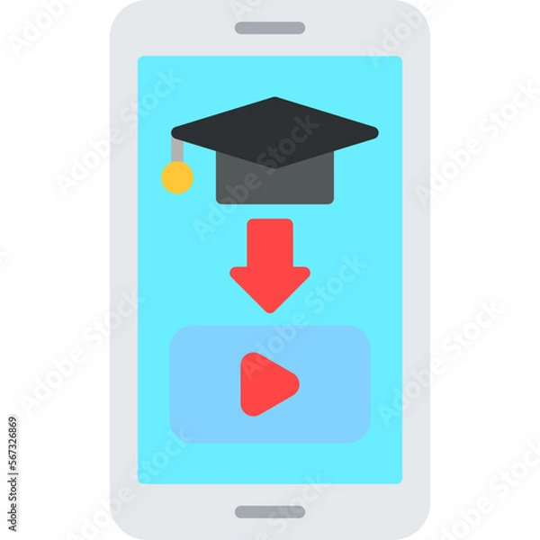 Obraz Educational Video Icon