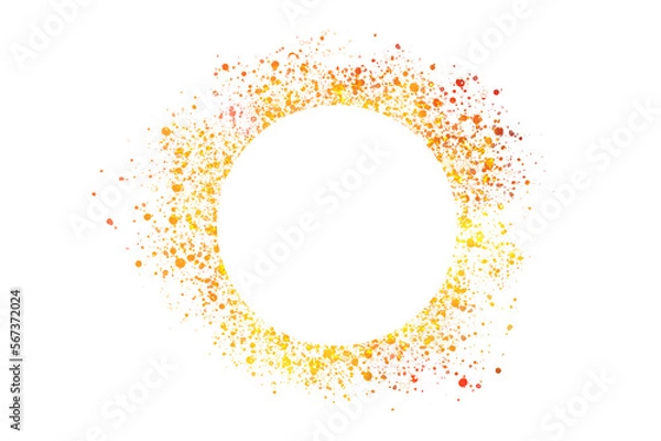 Obraz circle light frame on transparent background PNG file