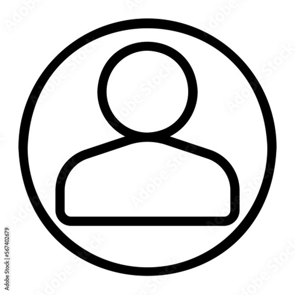 Fototapeta user line icon