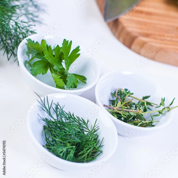 Obraz Kräuter hacken