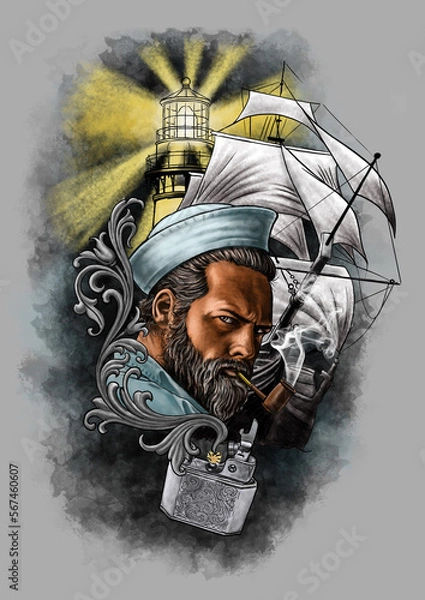 Obraz sailor_ighthouse