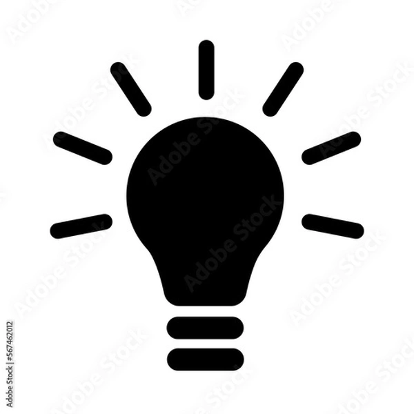 Fototapeta Light Bulb, Idea vector Icon
