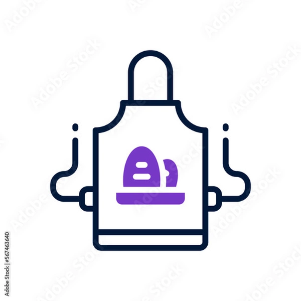 Fototapeta apron icon for your website, mobile, presentation, and logo design.