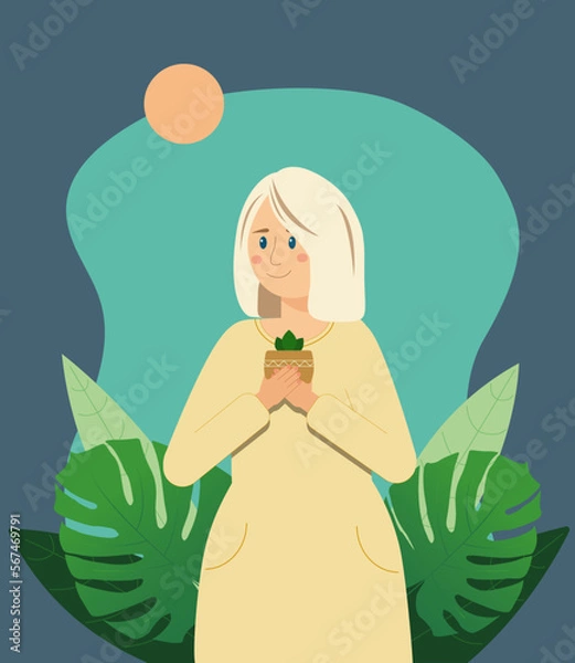 Fototapeta Flower lady