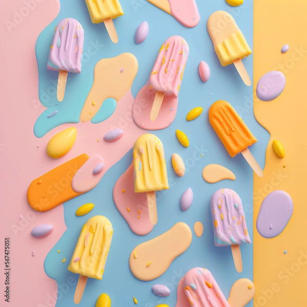 Fototapeta Ice cream patterns