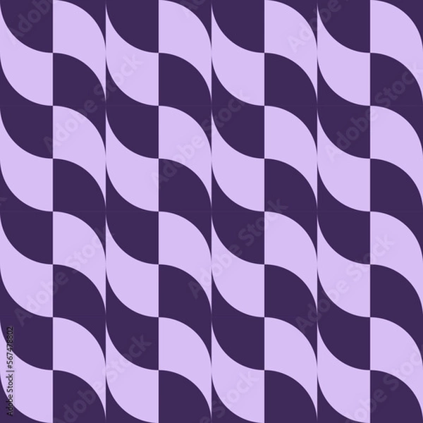 Fototapeta seamless  geometric pattern with pink mosaic ornament