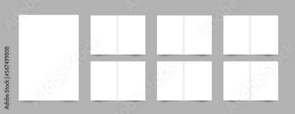 Fototapeta 12 page brochure mockup template 