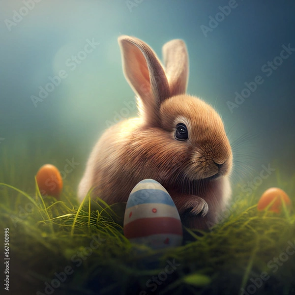 Fototapeta Lapin de Pâques