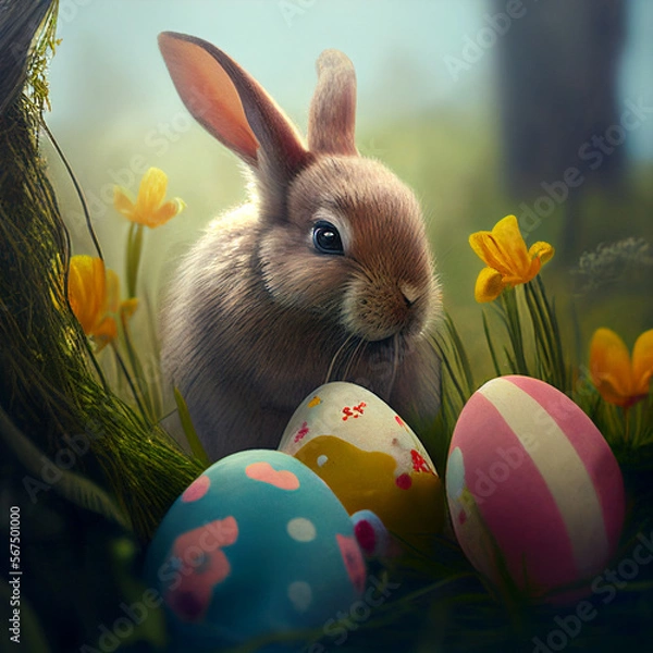 Fototapeta Lapin de Pâques