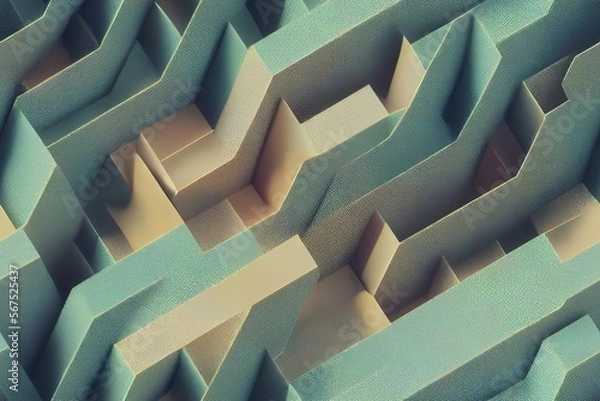 Obraz Tilt-shift hexagonal pattern gradient background