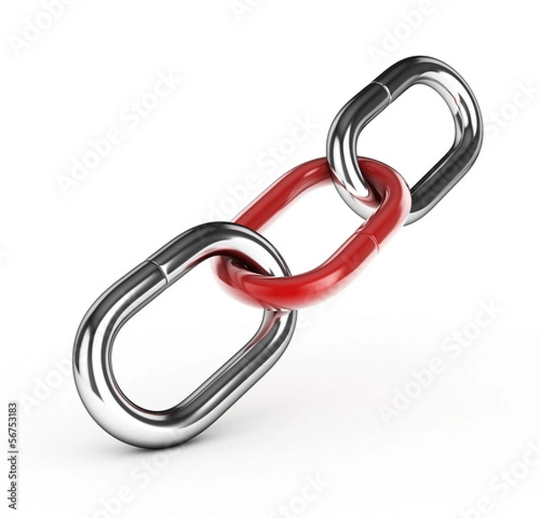 Obraz 3d Metal Chains